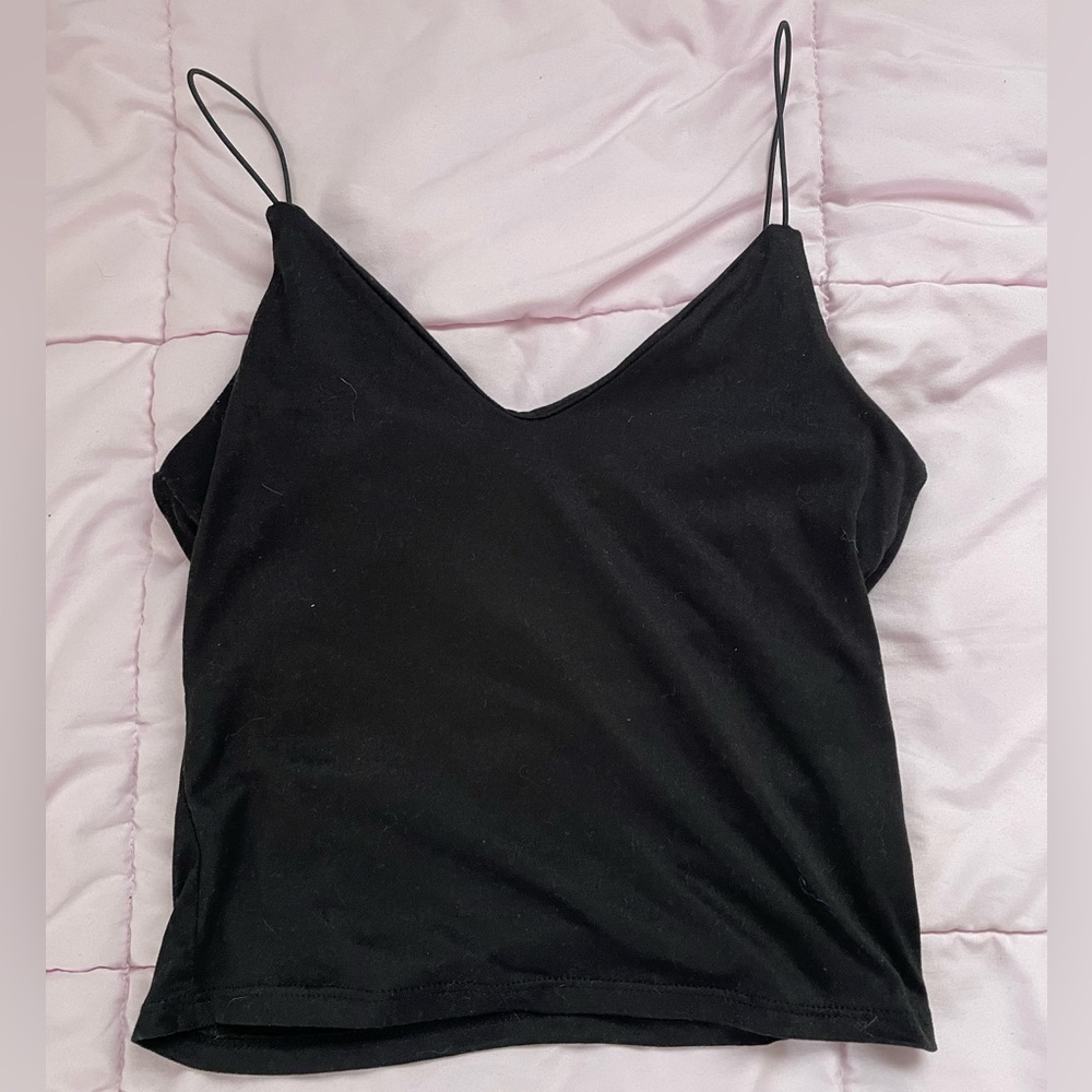 Gaze Black Camisole Top